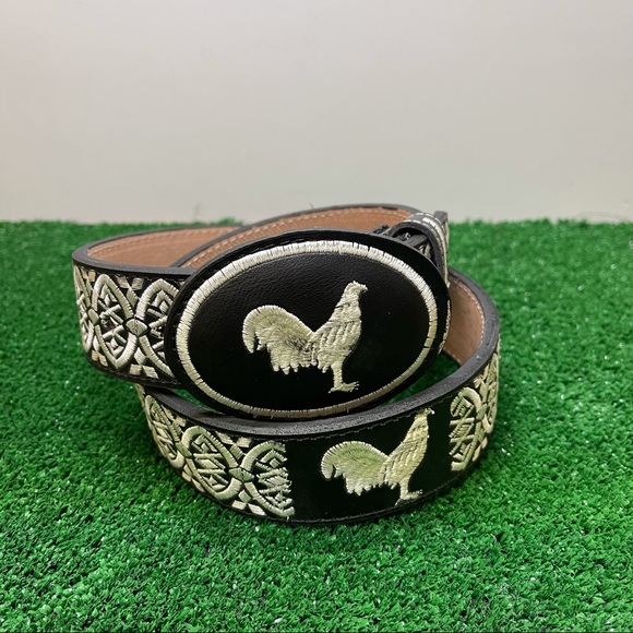 AUTHENTIC MEXICAN WESTERN cinto charro pitiado - Picture 3 of 3